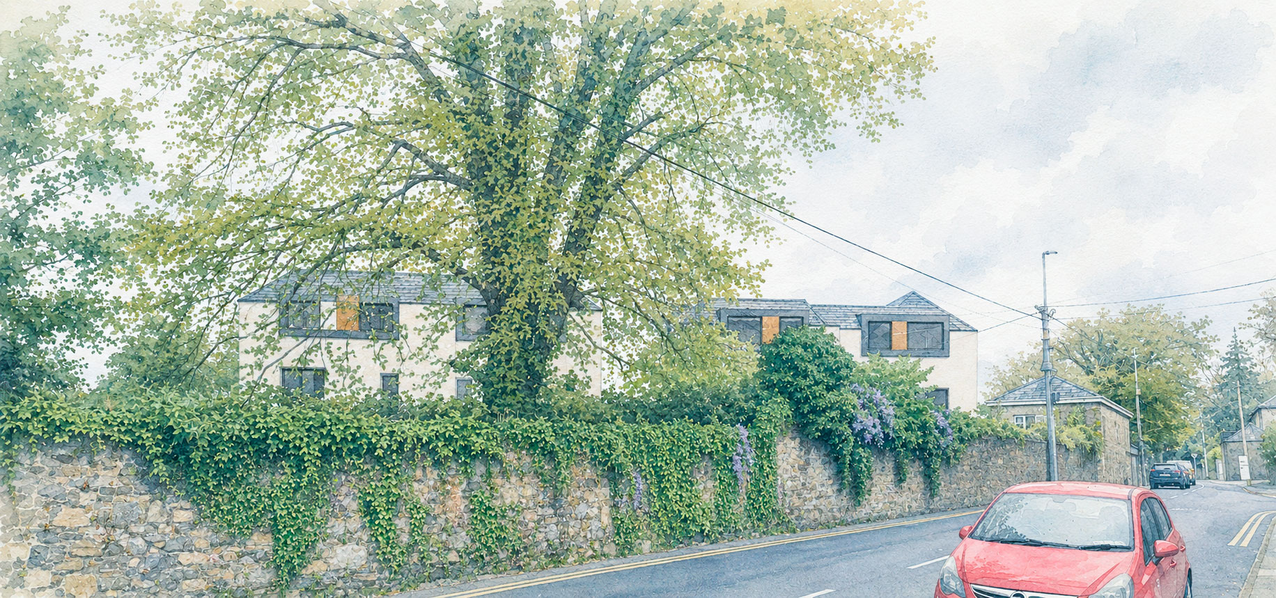 View of exterior from road
